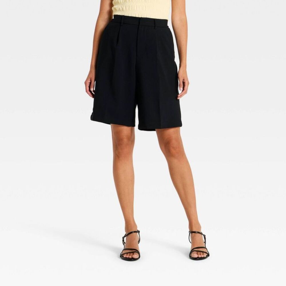 Women's Bermuda Fashion Shorts 11" - A New Day Black S
